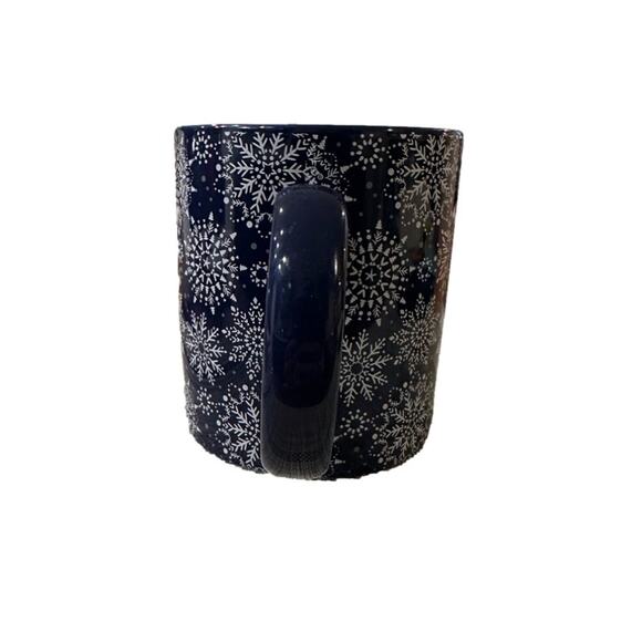 Chic & Tonic Snowflake Mug Coffee Cup Blue White Winter Christmas NEW - Picture 5 of 8